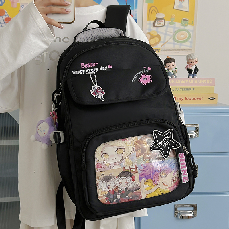 Canvas Backpack Casual - Women's Canvas Backpack Clear Display Pocket