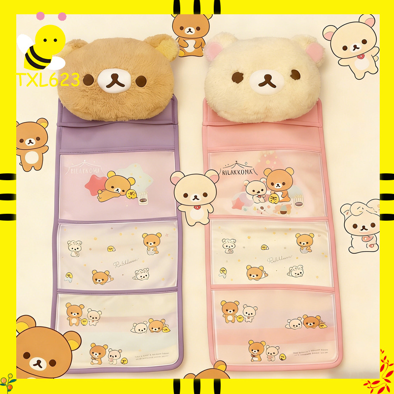 Mini Backpack Purse - Kawaii Rilakkumas Wall Hanging Storage Bag