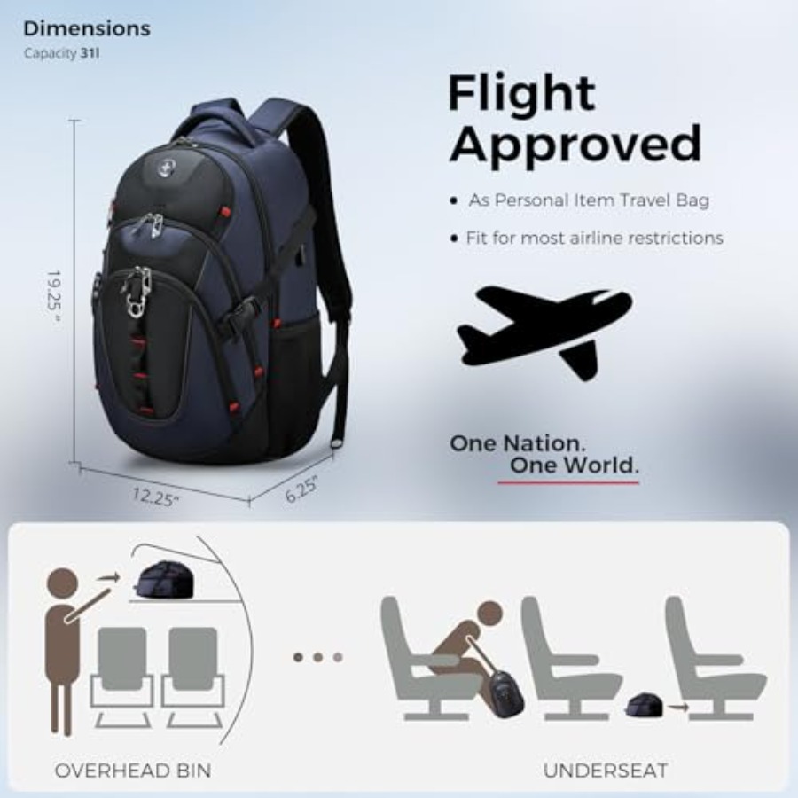 Design Laptop Backpack with US - đánh giá và giá Laptop Backpack 15.6