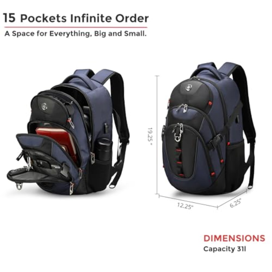 Design Laptop Backpack with US - đánh giá và giá Laptop Backpack 15.6