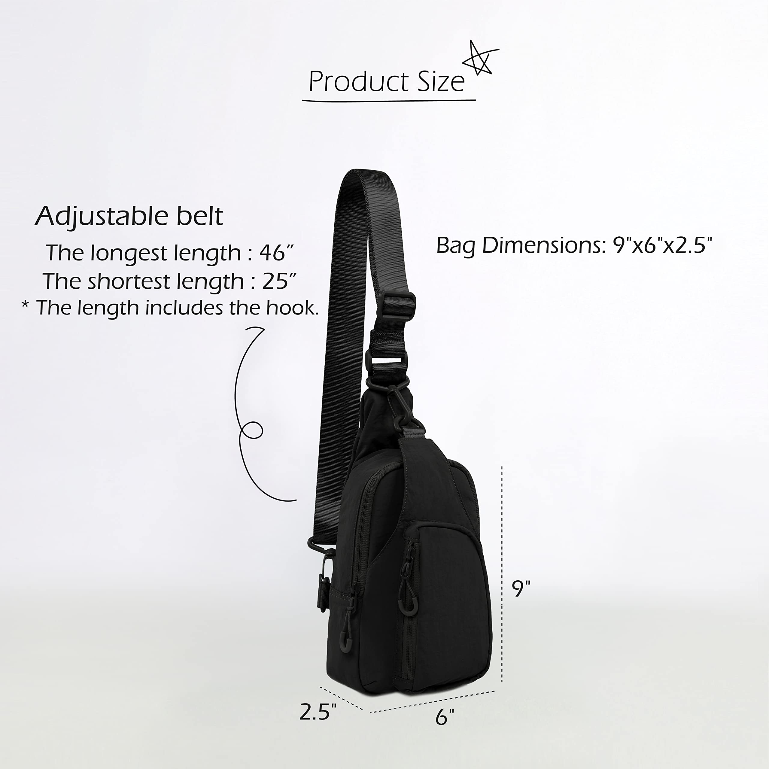 Small Sling Bag with Adjustabl - đánh giá và giá Sling Backpack Shoulder