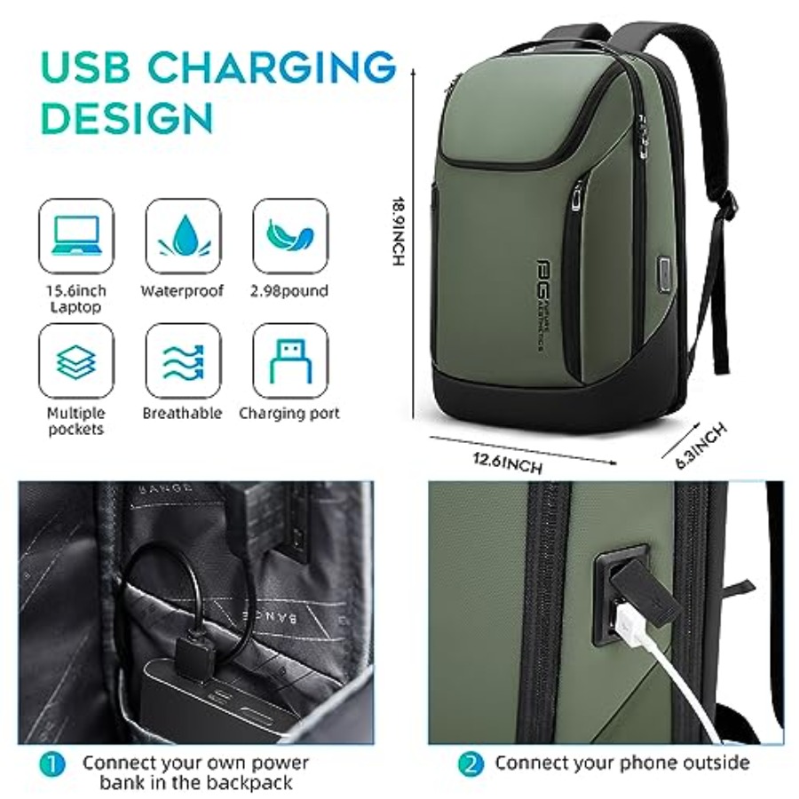 Business Smart Backpack Waterp - đánh giá và giá Laptop Backpack 15.6