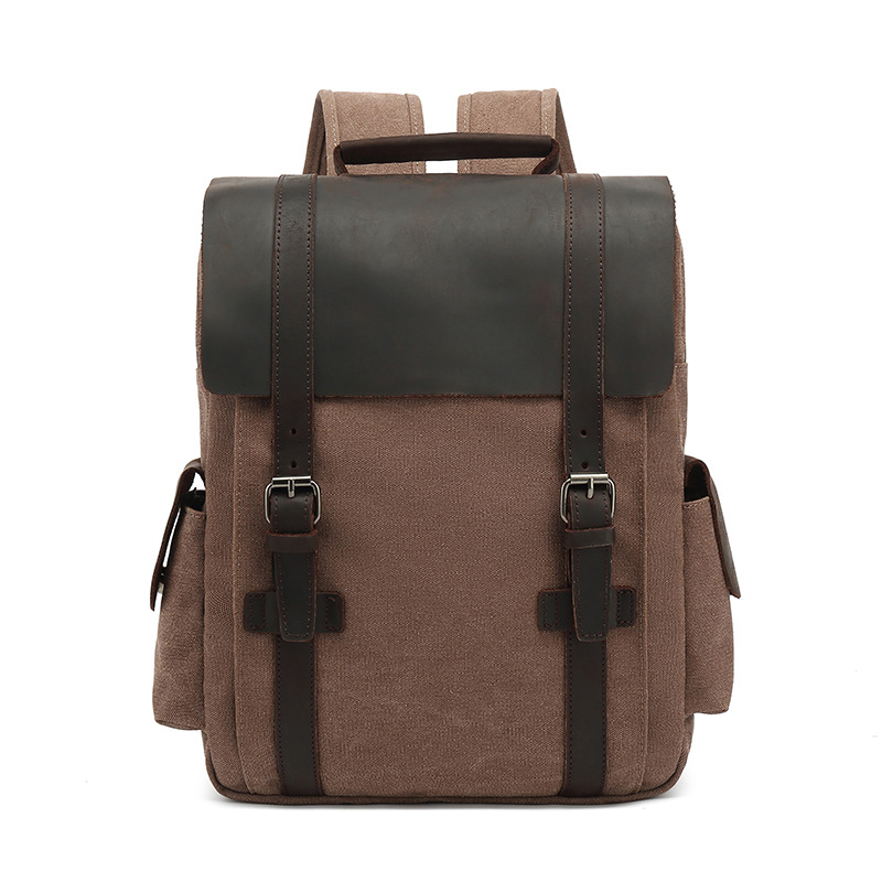 New Fashion Backpack Leather C - đánh giá và giá Rucksack Military Style