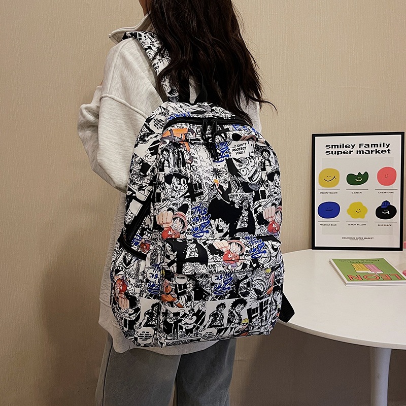 Trendy One Piece Luffy Anime B - đánh giá và giá School Backpack Teen