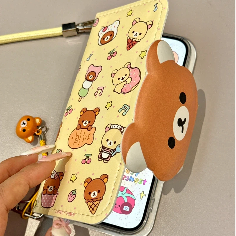 Rilakkuma Cute Cartoon Flip Le - đánh giá và giá Mini Backpack Purse