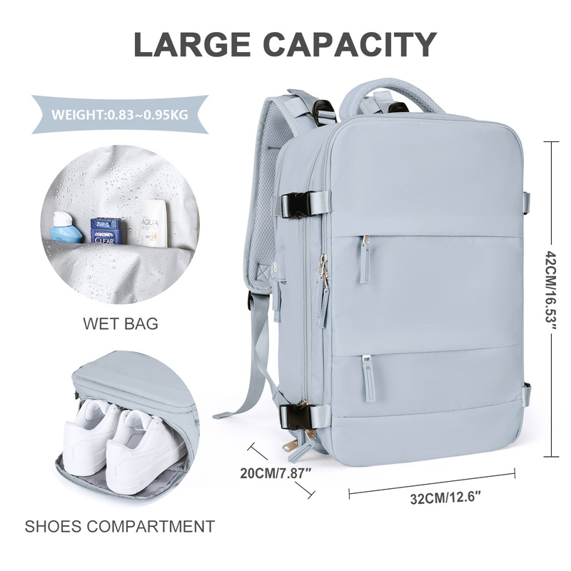 Nesitu Nylon Large Capacity A4 - đánh giá và giá Laptop Backpack 15.6