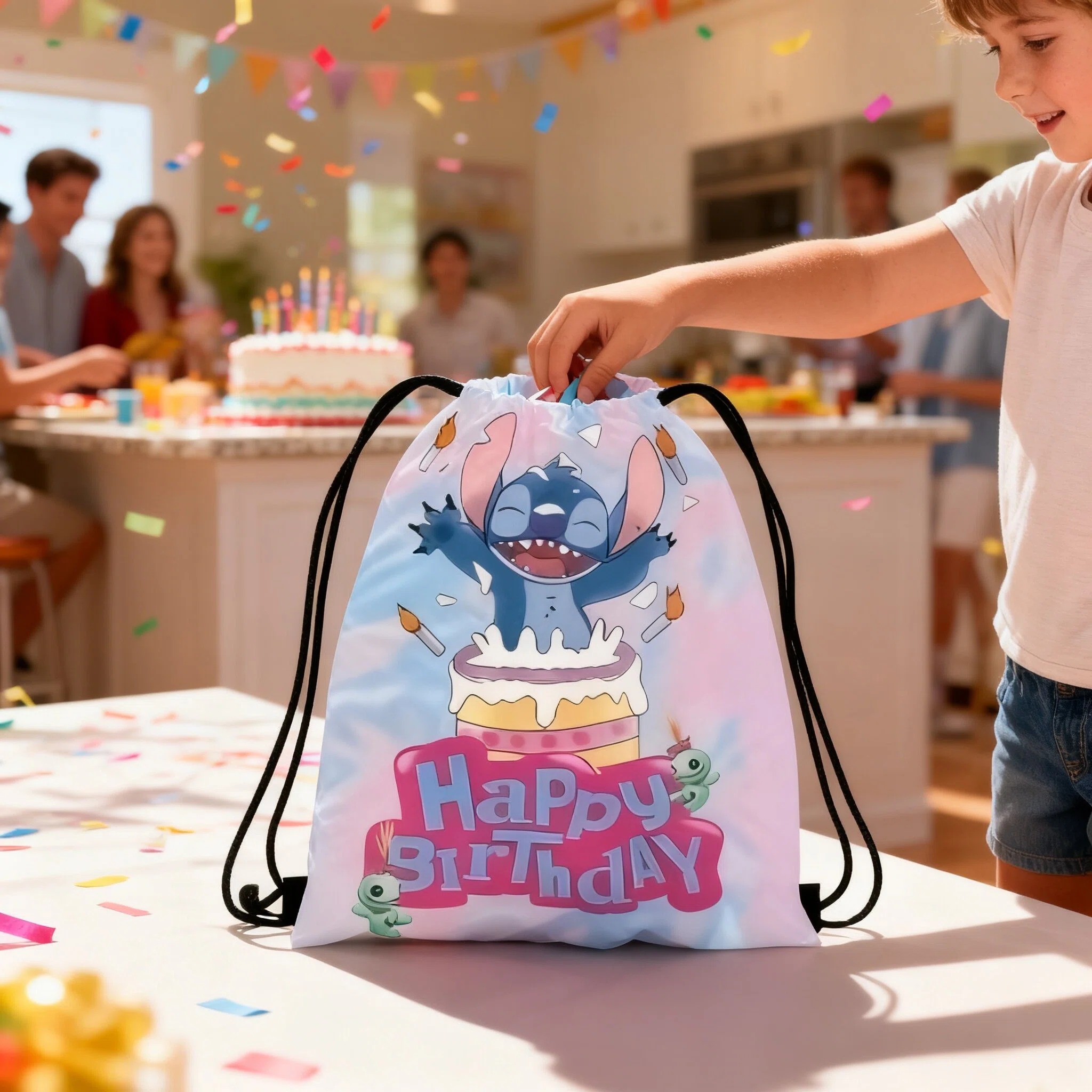 Disney Stitch Storage Bags Set - đánh giá và giá Drawstring Gym Bag