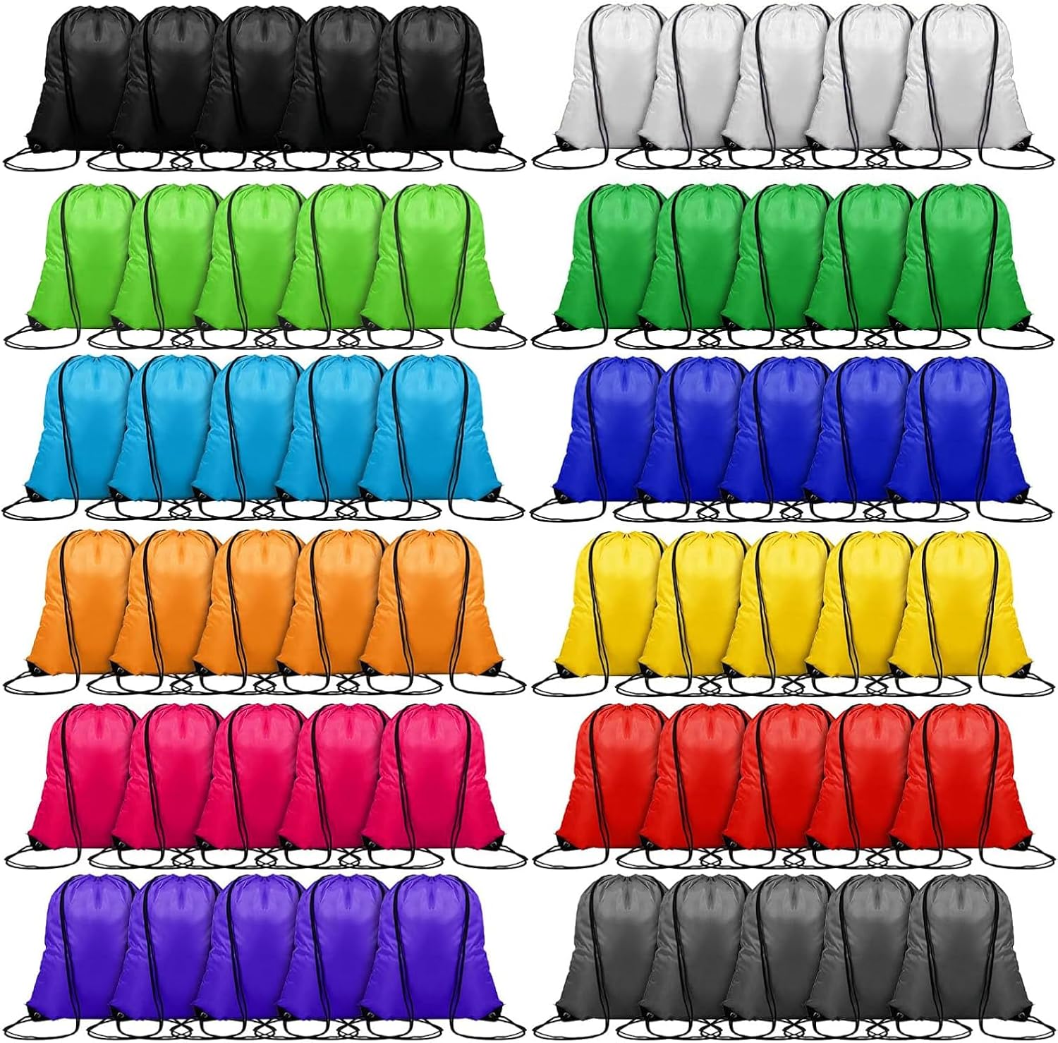 120PCS Drawstring Backpack Bul - đánh giá và giá Drawstring Gym Bag