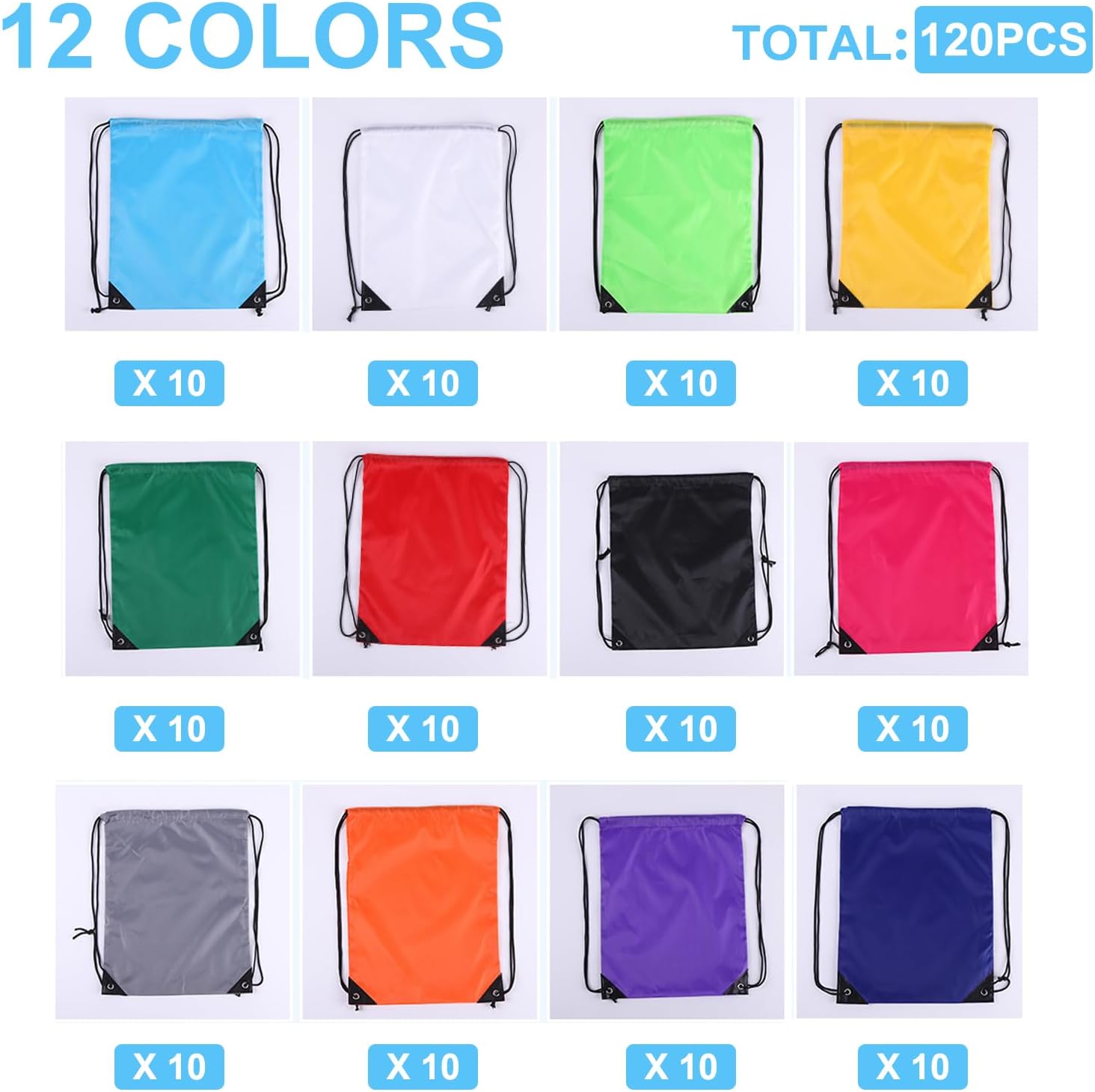 120PCS Drawstring Backpack Bul - đánh giá và giá Drawstring Gym Bag