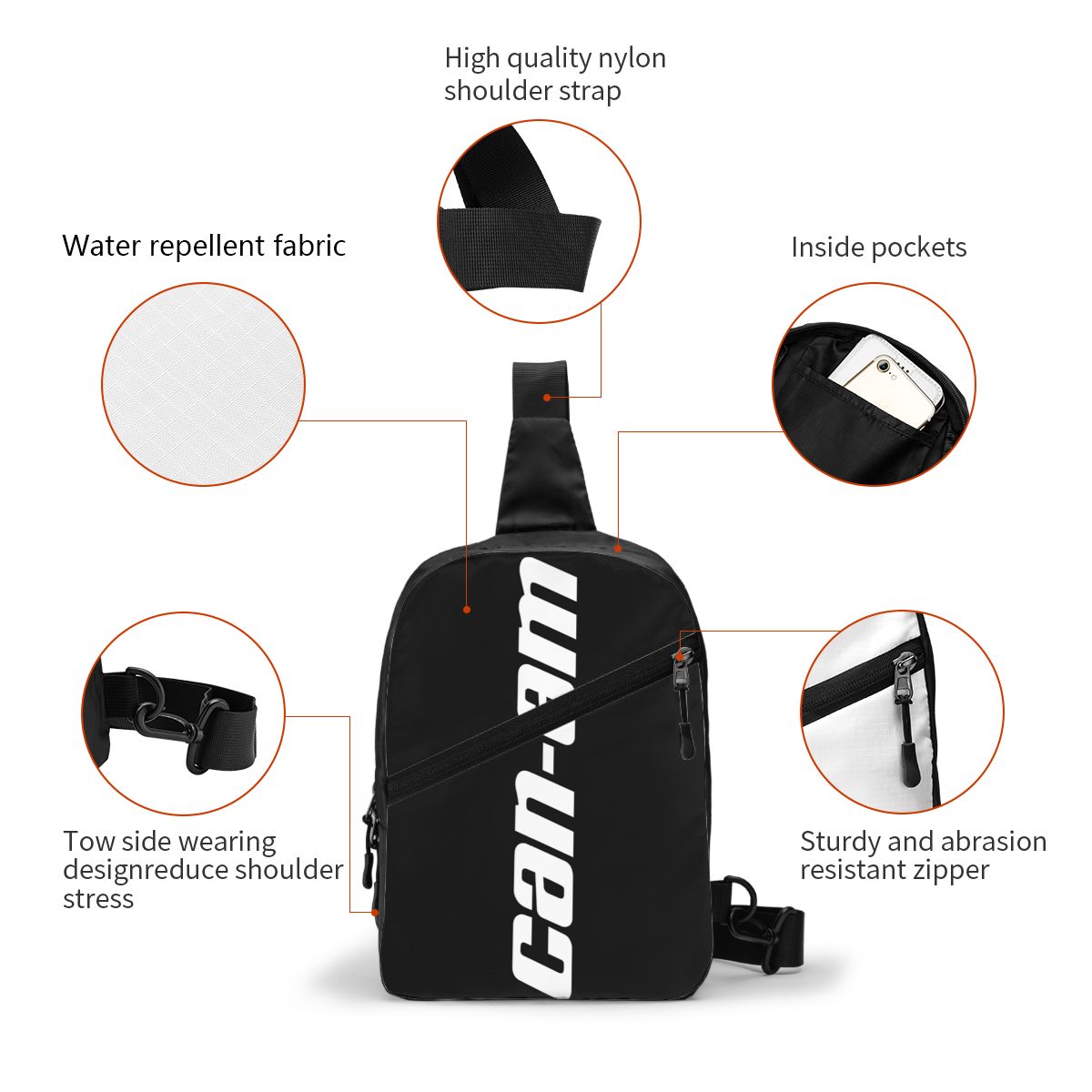 custom Motorcycle BRP Can-Am P - đánh giá và giá Sling Backpack Shoulder