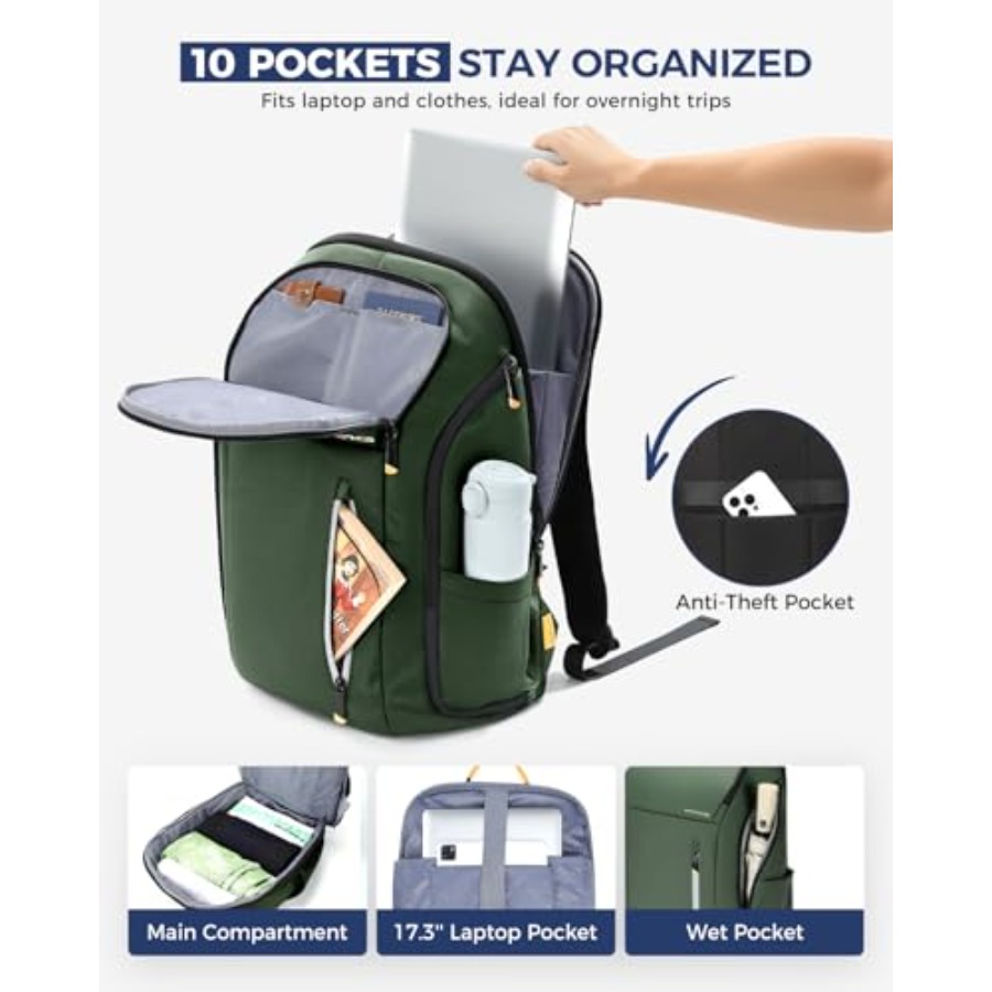 Laptop Backpack for Men, Buses - đánh giá và giá Travel Backpack Anti Theft