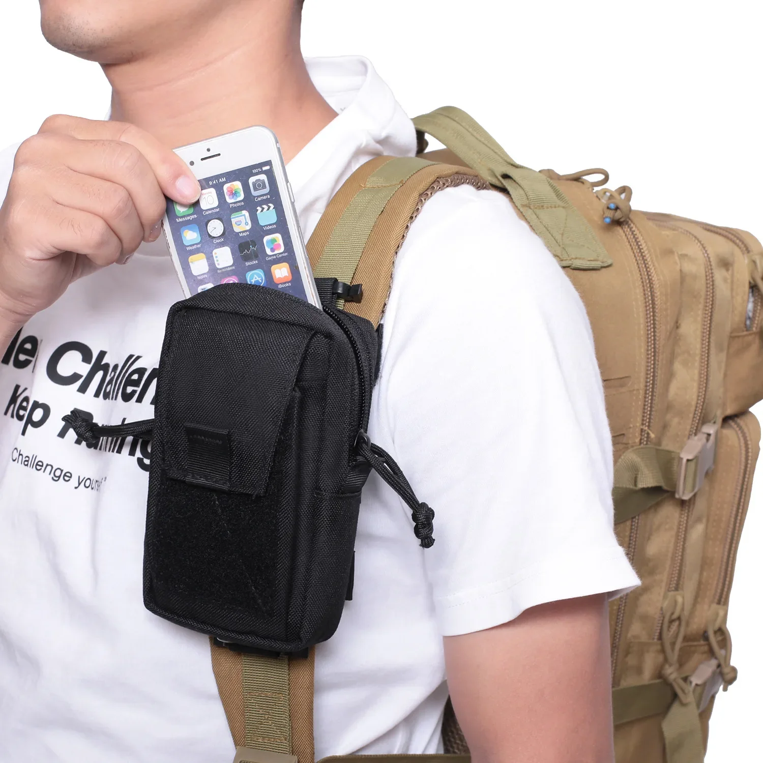 Molle Backpack Strap Bag Phone - đánh giá và giá Backpack Insert Organizer