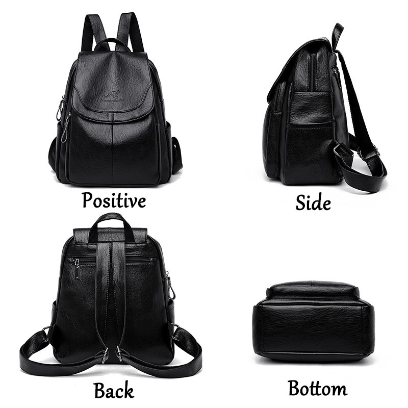 9 Color Women Soft Leather Bac - đánh giá và giá Leather Backpack Vintage