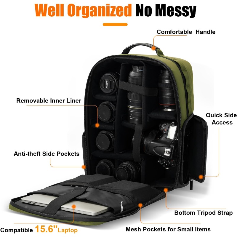Professional Camera Backpacks  - đánh giá và giá Hiking Backpack Waterproof