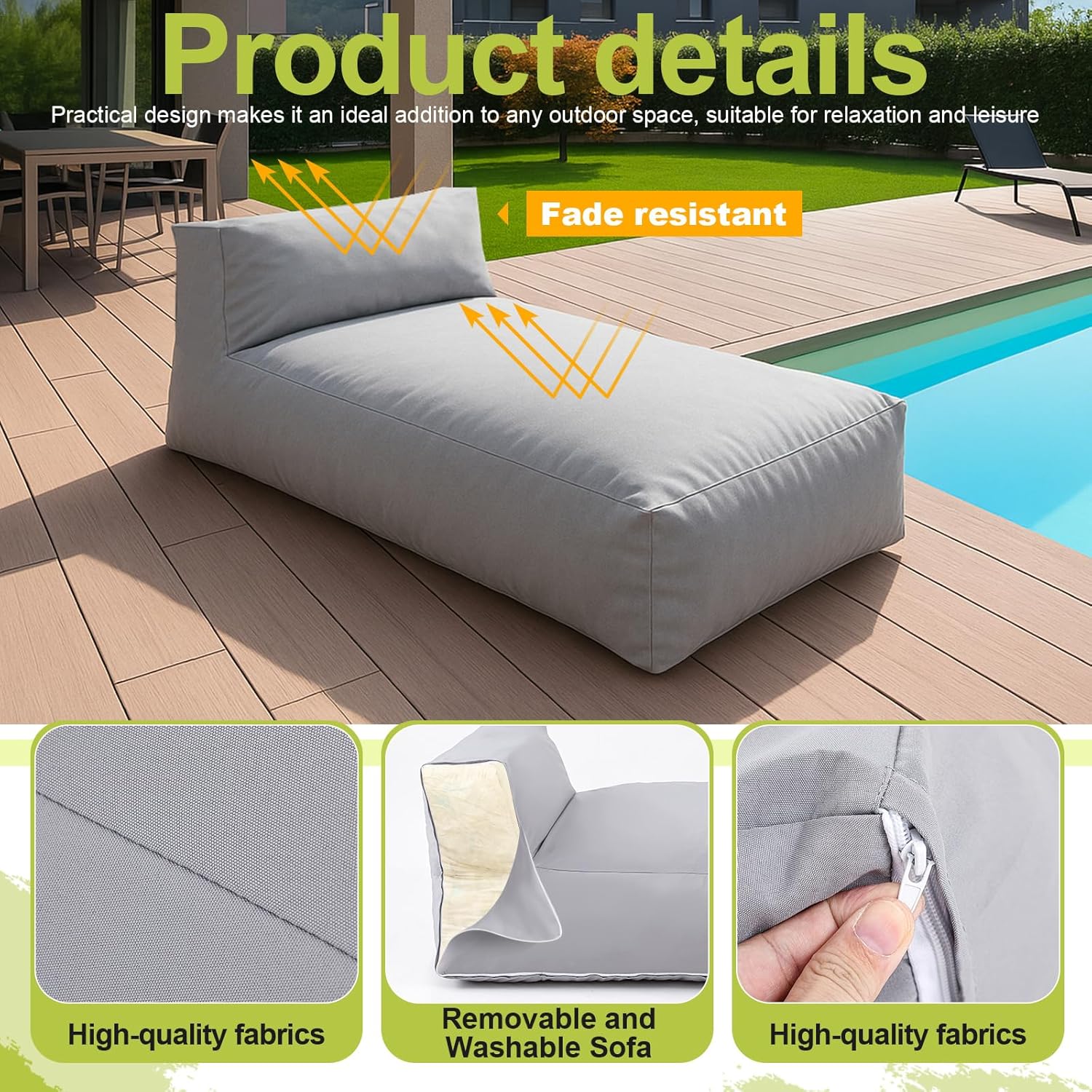 Outdoor Bean Bag Lounger Chair - đánh giá và giá Hydration Pack Outdoor
