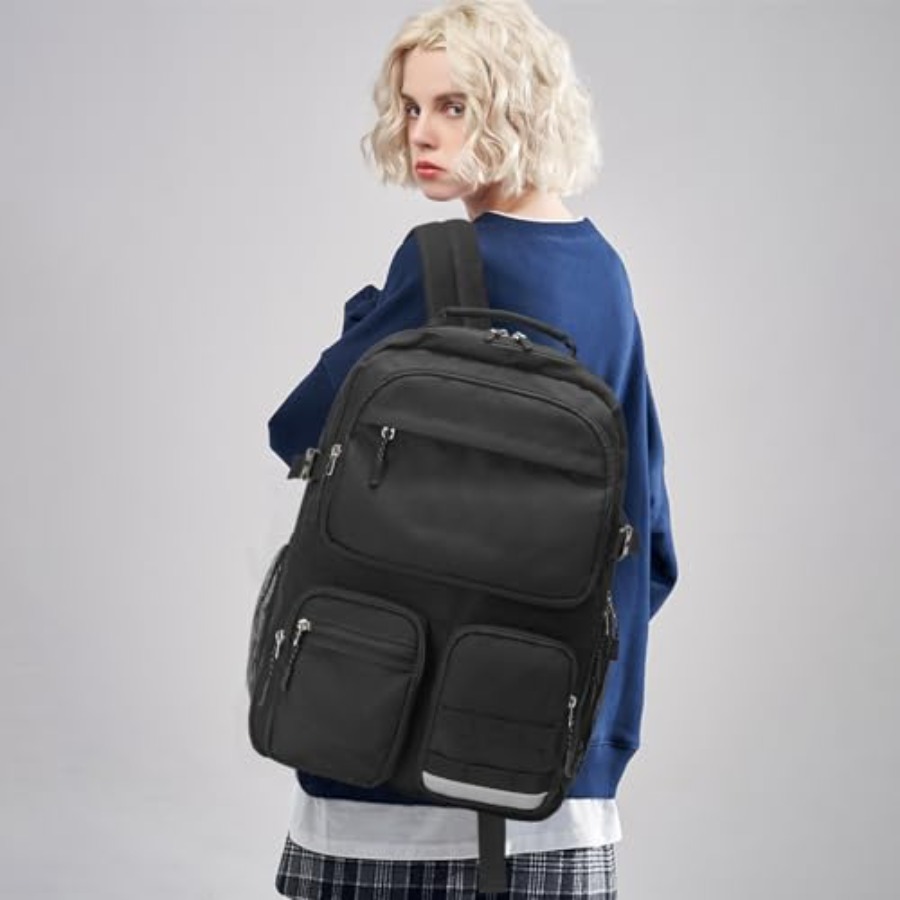 Water Resistant Backpack with  - đánh giá và giá School Backpack Teen