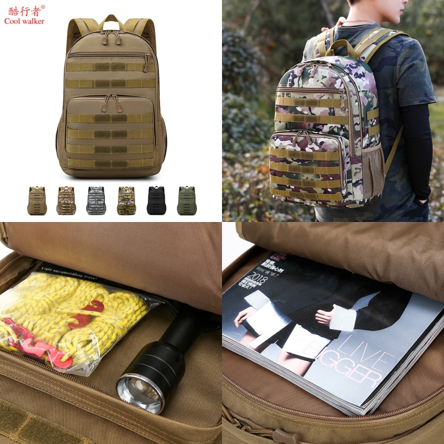 【New Arrival】Camouflage Tactic - đánh giá và giá Rucksack Military Style