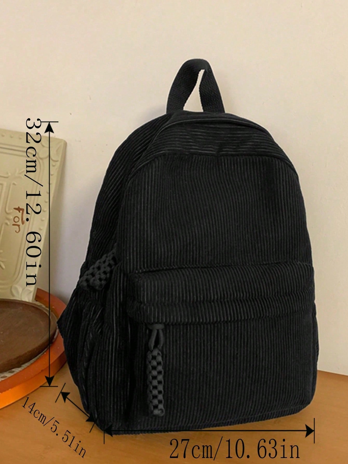 Solid Color Corduroy Fabric Fa - đánh giá và giá Fashion Backpack Women