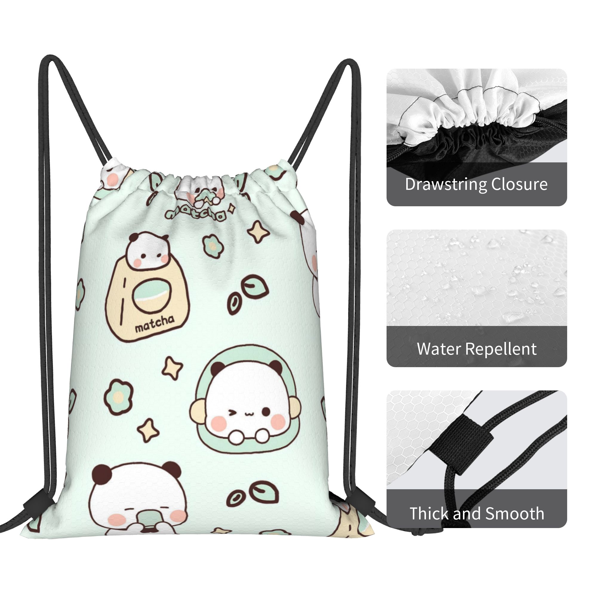 Cartoon Panda Bubu Dudu Drawst - đánh giá và giá Drawstring Gym Bag