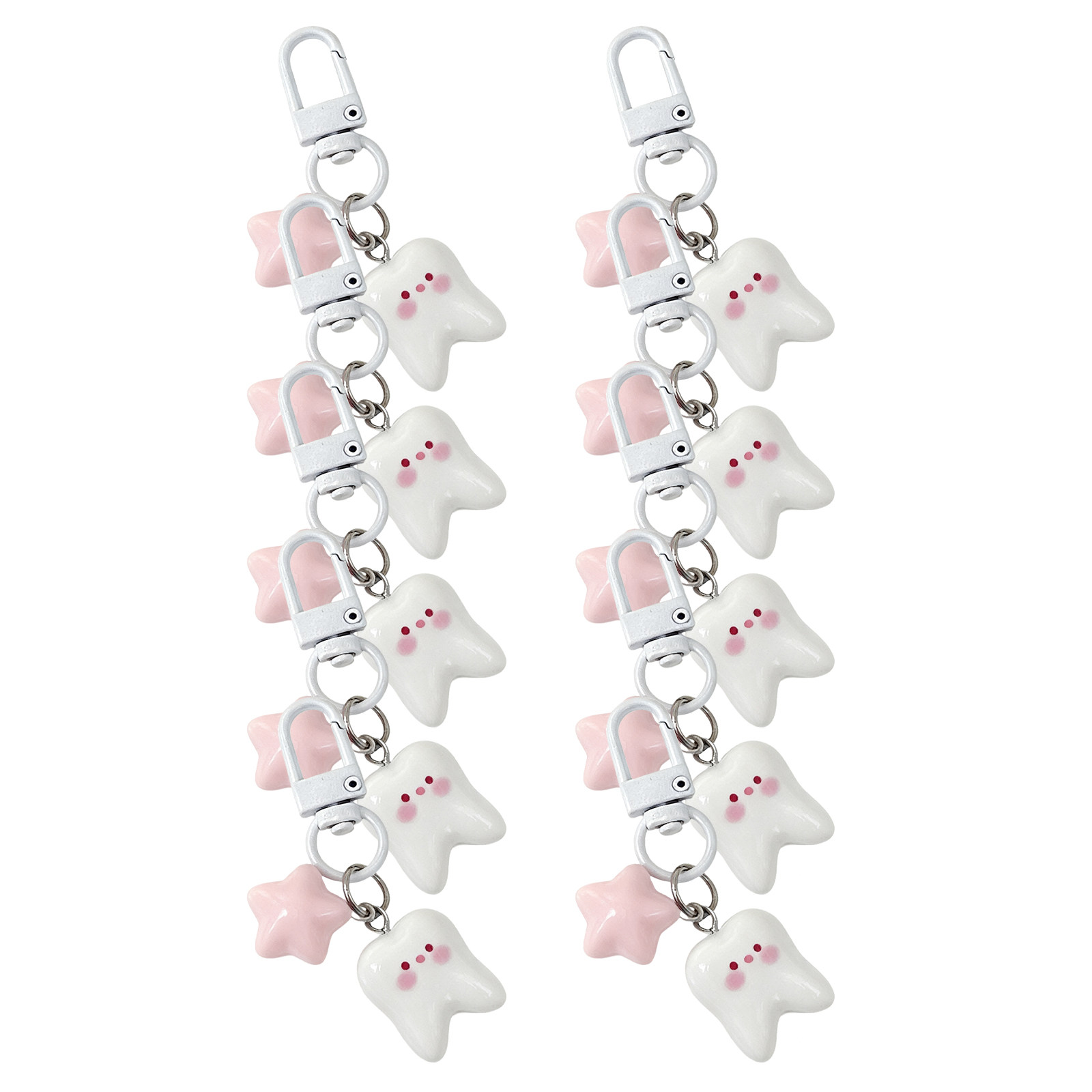 10Pcs Tooth Shape Keychain Cut - đánh giá và giá Mini Backpack Purse
