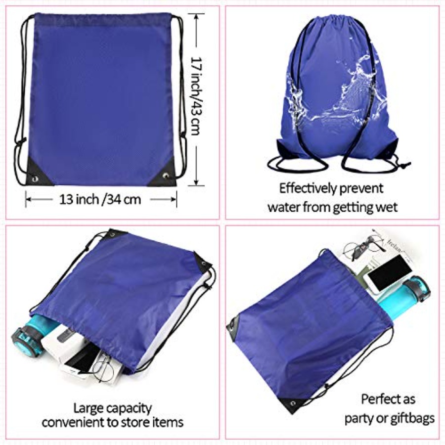 60 Pieces Drawstring Backpack  - đánh giá và giá Drawstring Gym Bag