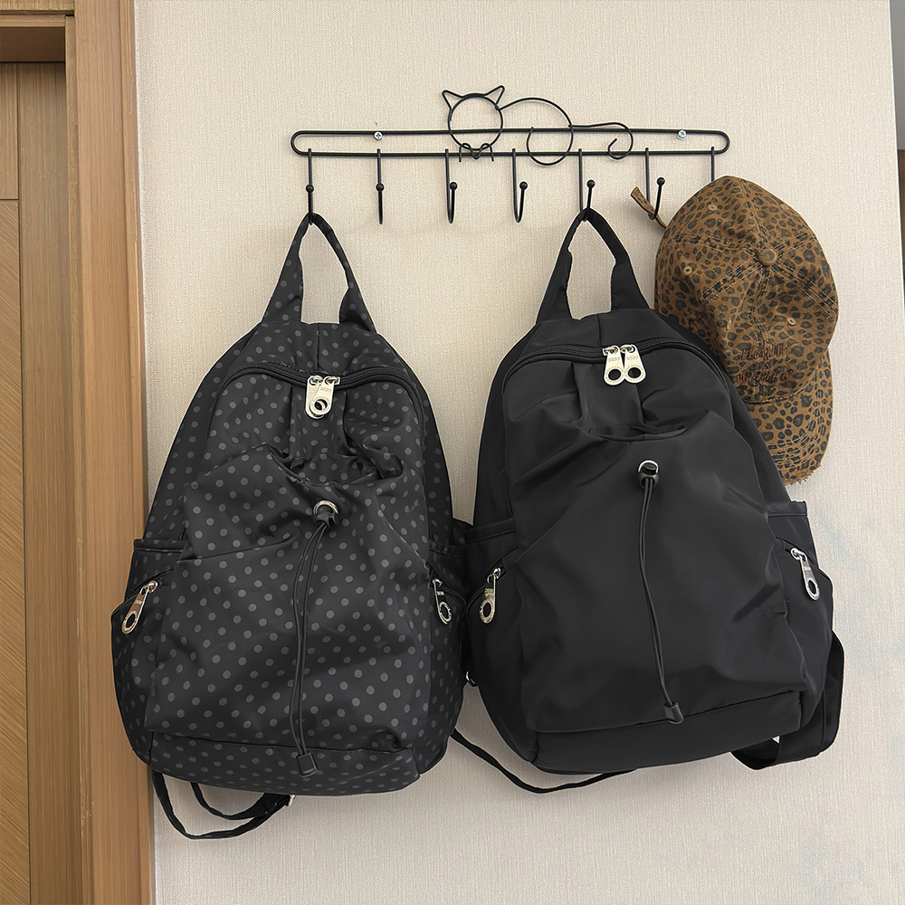 Polka Dot Nylon Drawstring Bac - đánh giá và giá Canvas Backpack Casual