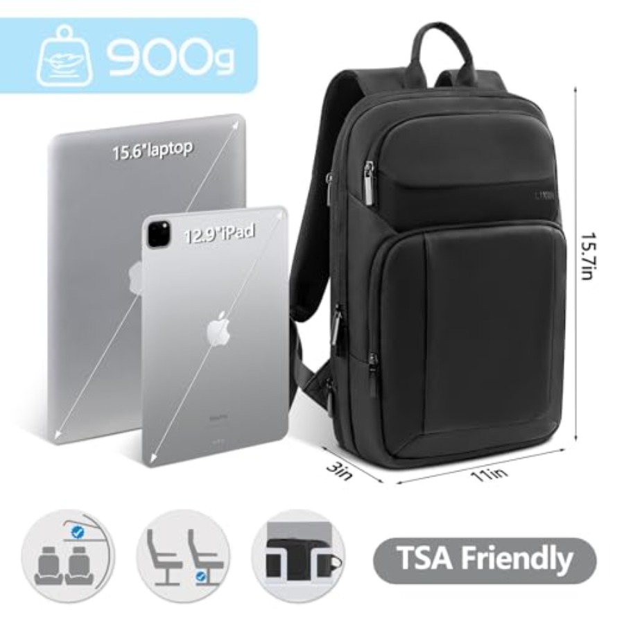 Backpack for Men Slim and Expa - đánh giá và giá Travel Backpack Anti Theft