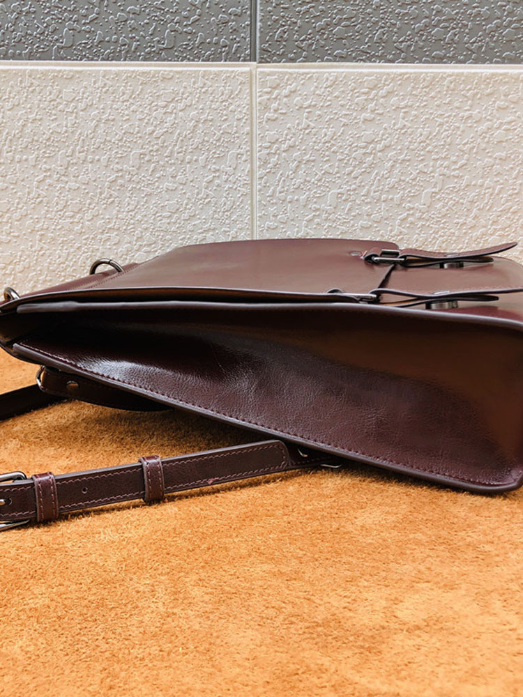 British Style Vintage Cow Spli - đánh giá và giá Leather Backpack Vintage