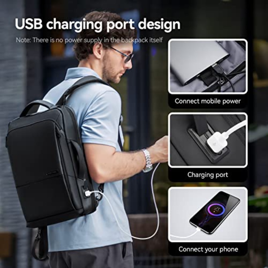 Slim Laptop Backpack for Men,  - đánh giá và giá Laptop Backpack 15.6