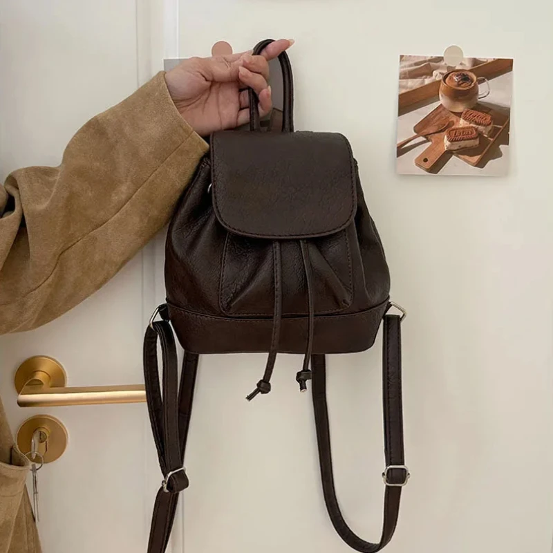 Small Fashion Backpacks School - đánh giá và giá Leather Backpack Vintage