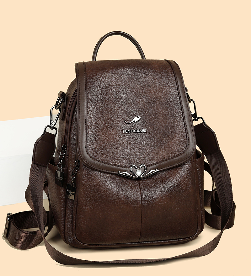 2026 new Ladies Bookbag Rucksa - đánh giá và giá Leather Backpack Vintage