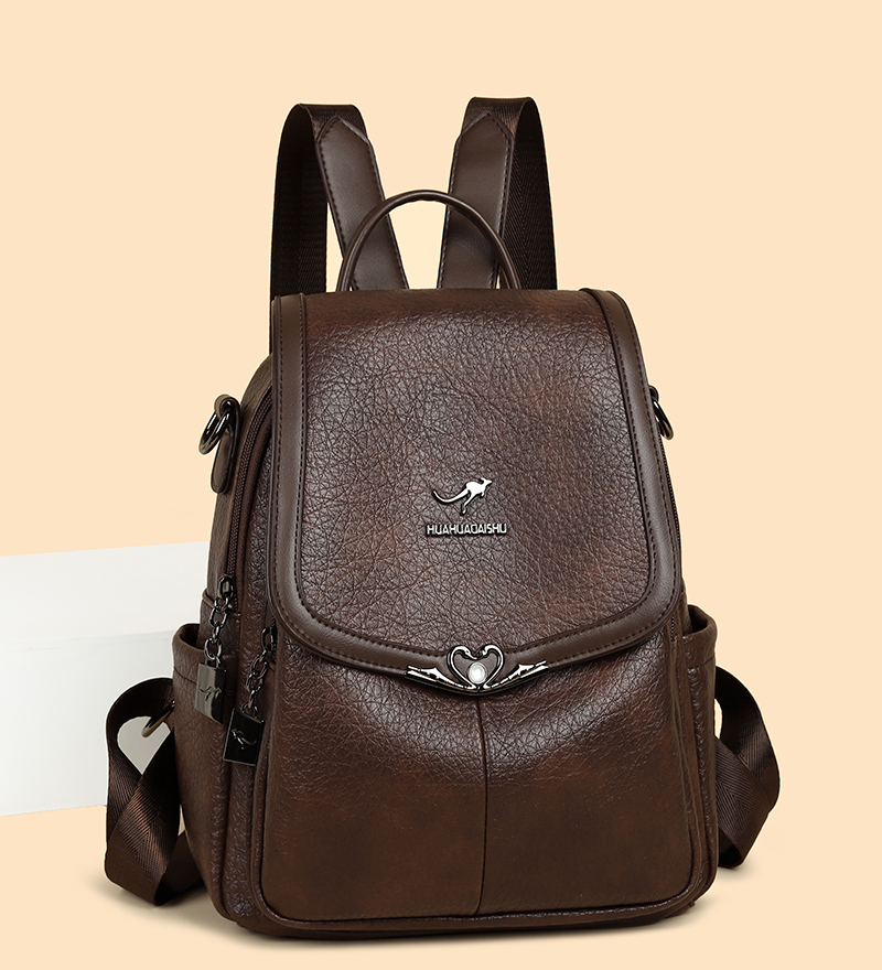 2026 new Ladies Bookbag Rucksa - đánh giá và giá Leather Backpack Vintage