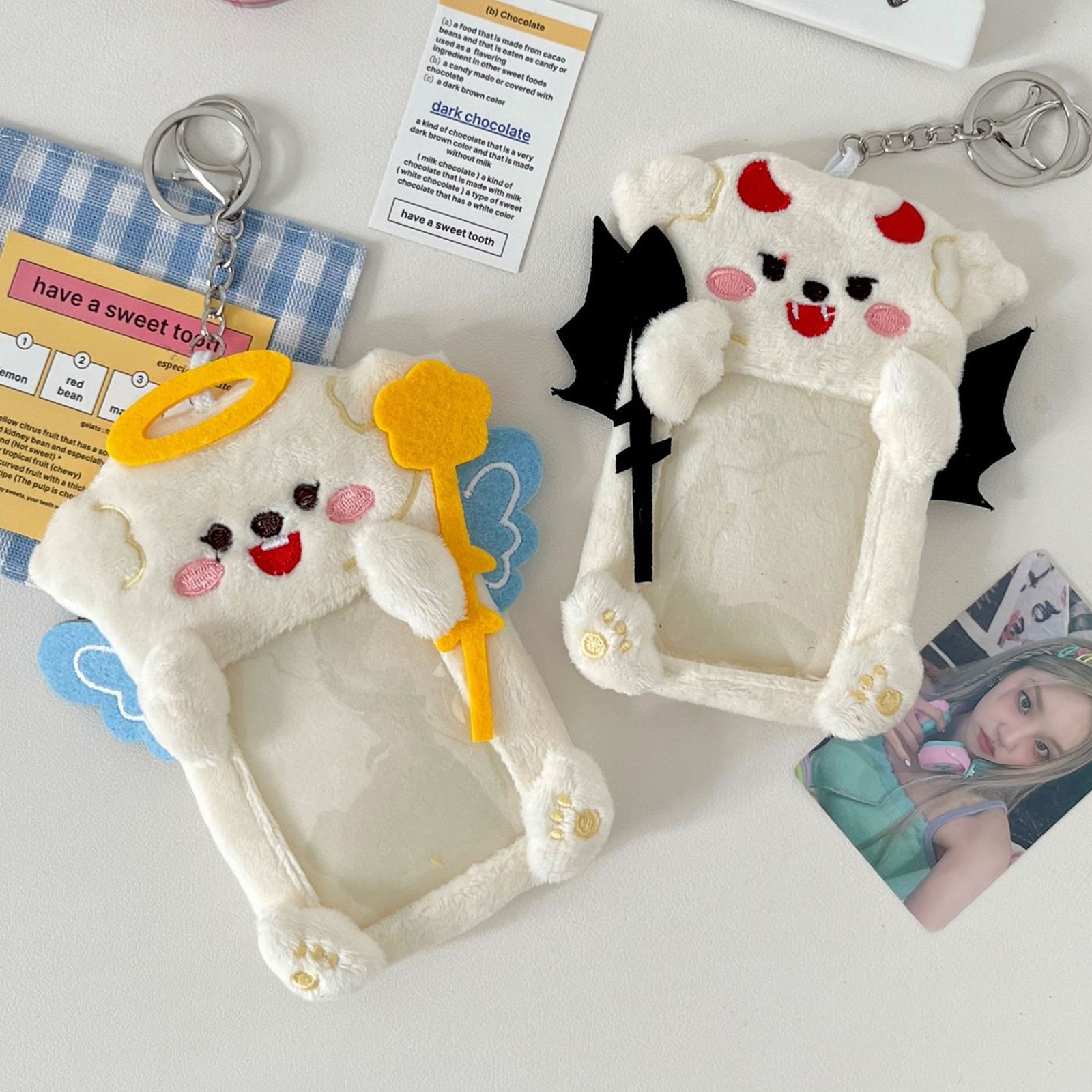 Plush Angel Devil Keychain Cut - đánh giá và giá Fashion Backpack Women