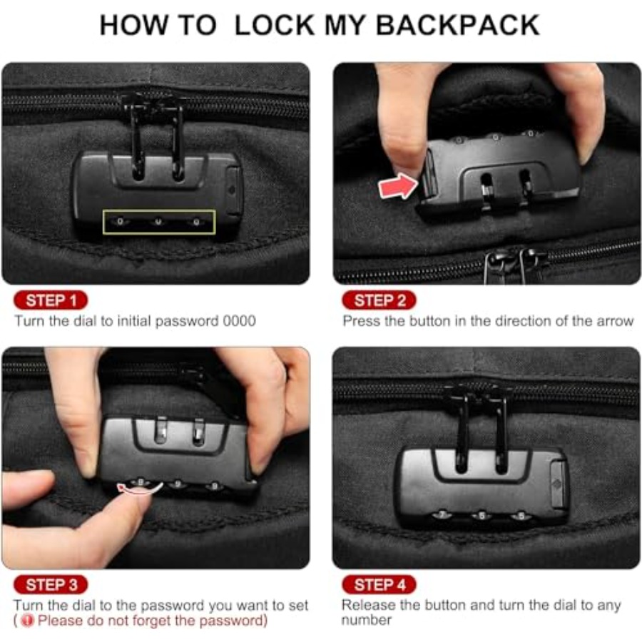 Laptop Backpack for Men Women, - đánh giá và giá Travel Backpack Anti Theft