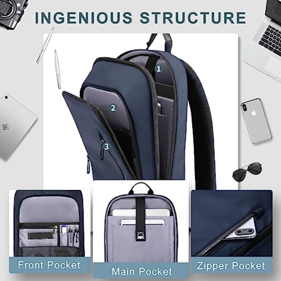 Backpack for Men Business Slim - đánh giá và giá Travel Backpack Anti Theft