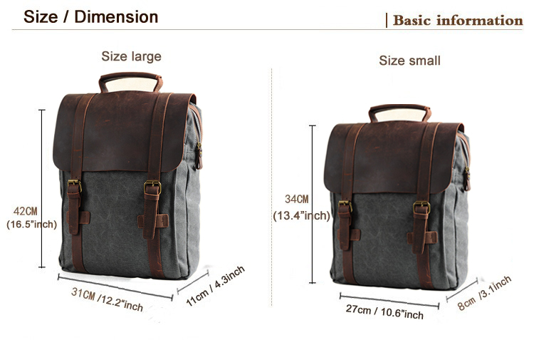 Fashion Male Backpack Leather  - đánh giá và giá Rucksack Military Style