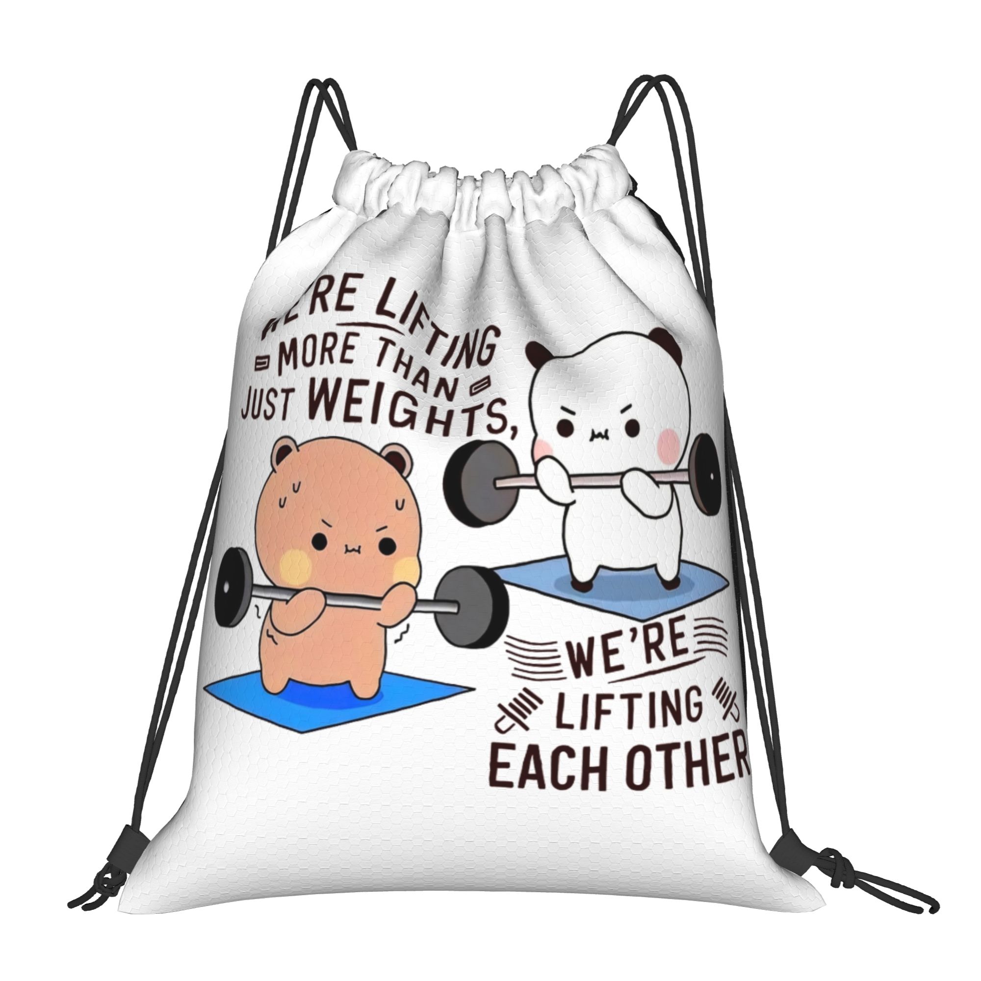 Bubu Dudu Lifting Each Other I - đánh giá và giá Drawstring Gym Bag