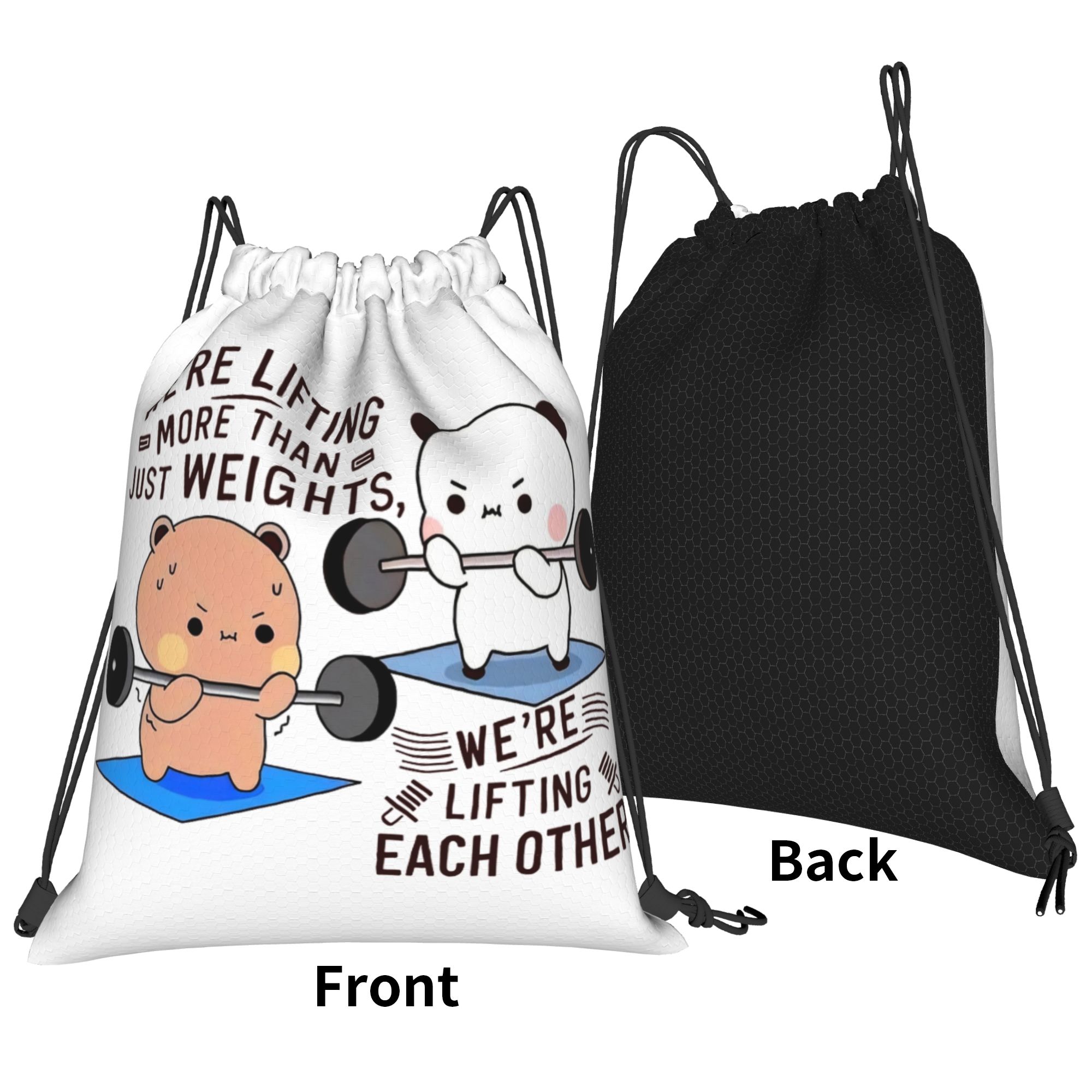 Bubu Dudu Lifting Each Other I - đánh giá và giá Drawstring Gym Bag