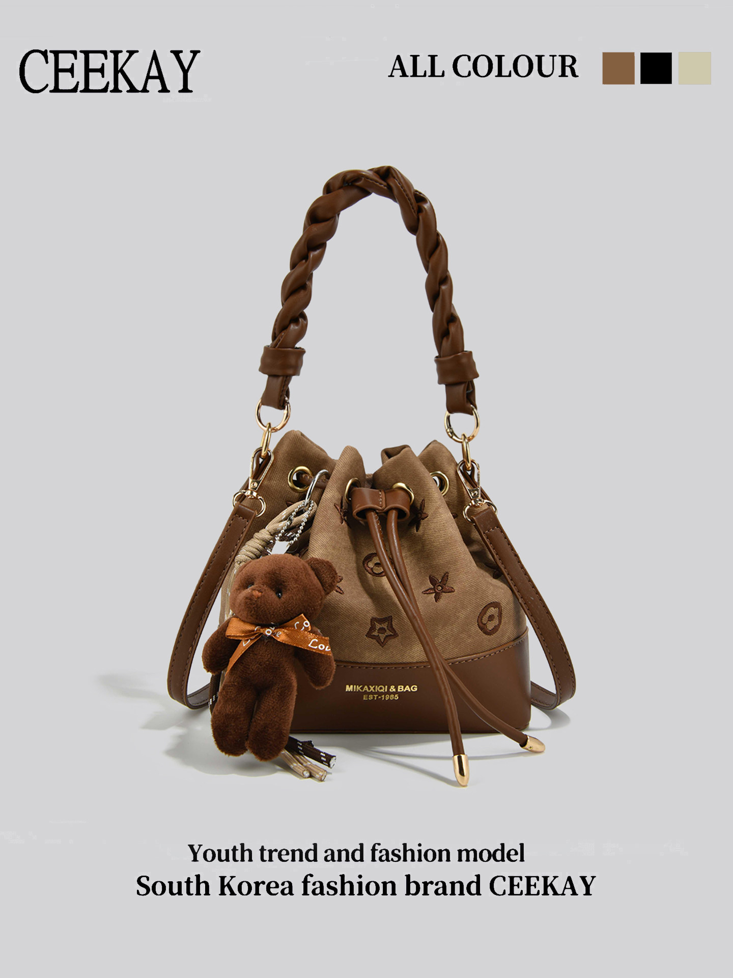 CEEKAY Vintage Drawstring Buck - đánh giá và giá Leather Backpack Vintage