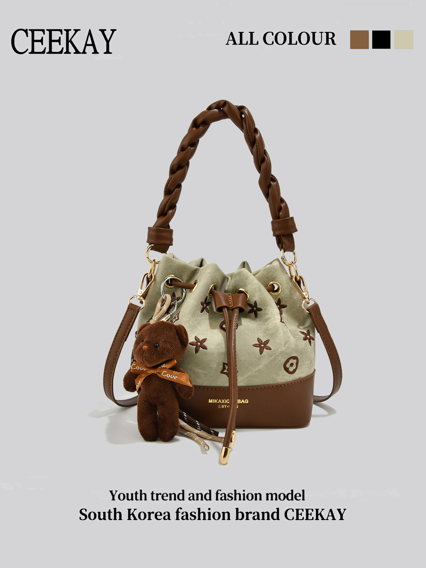 CEEKAY Vintage Drawstring Buck - đánh giá và giá Leather Backpack Vintage