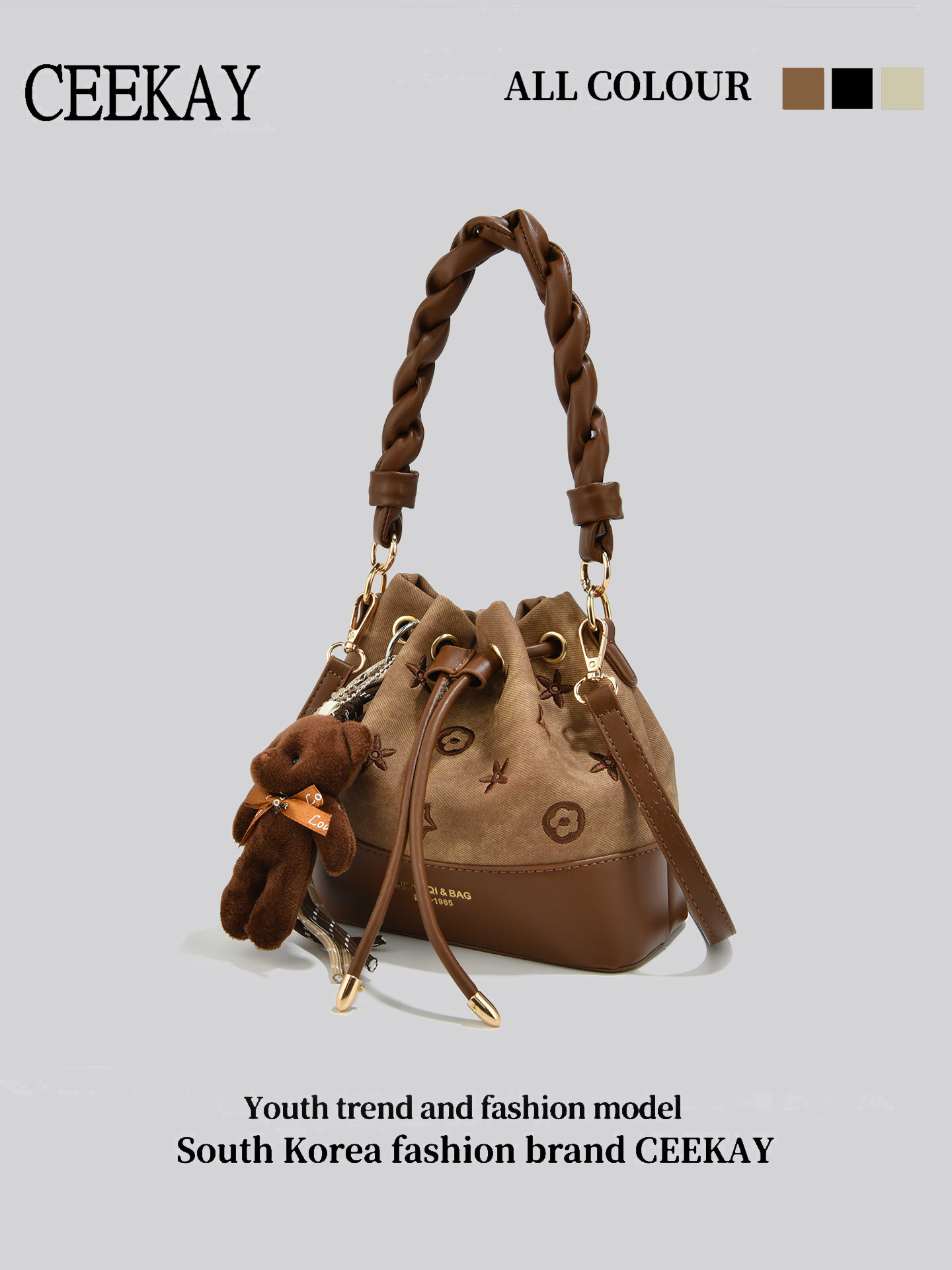 CEEKAY Vintage Drawstring Buck - đánh giá và giá Leather Backpack Vintage