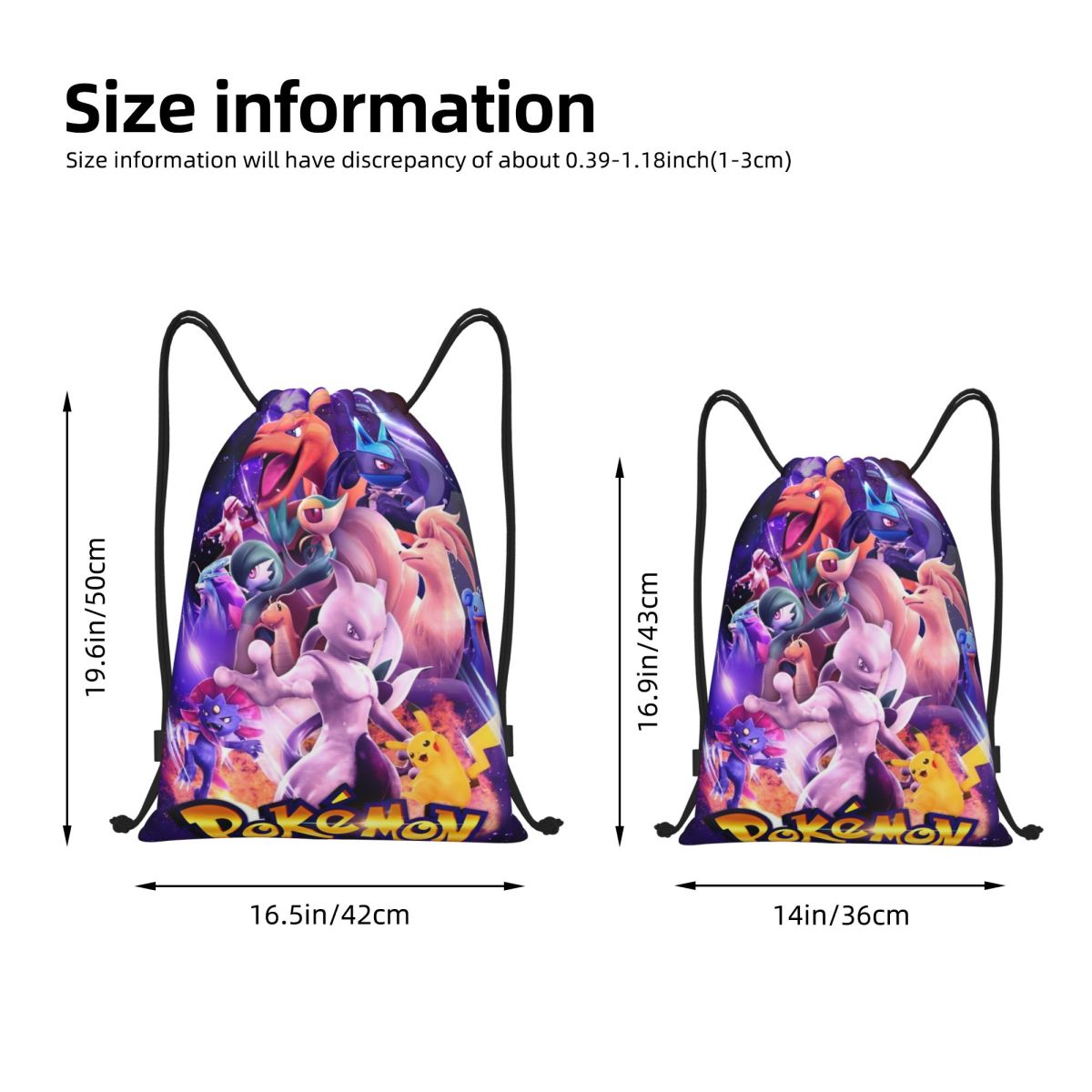 Cute Cartoon Manga Poke-Mon Ba - đánh giá và giá Drawstring Gym Bag
