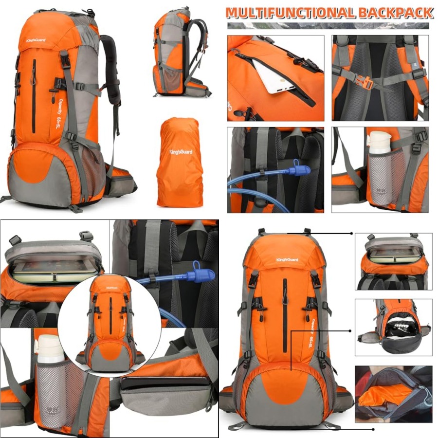 70L Hiking Backpack with Rain  - đánh giá và giá Hiking Backpack Waterproof