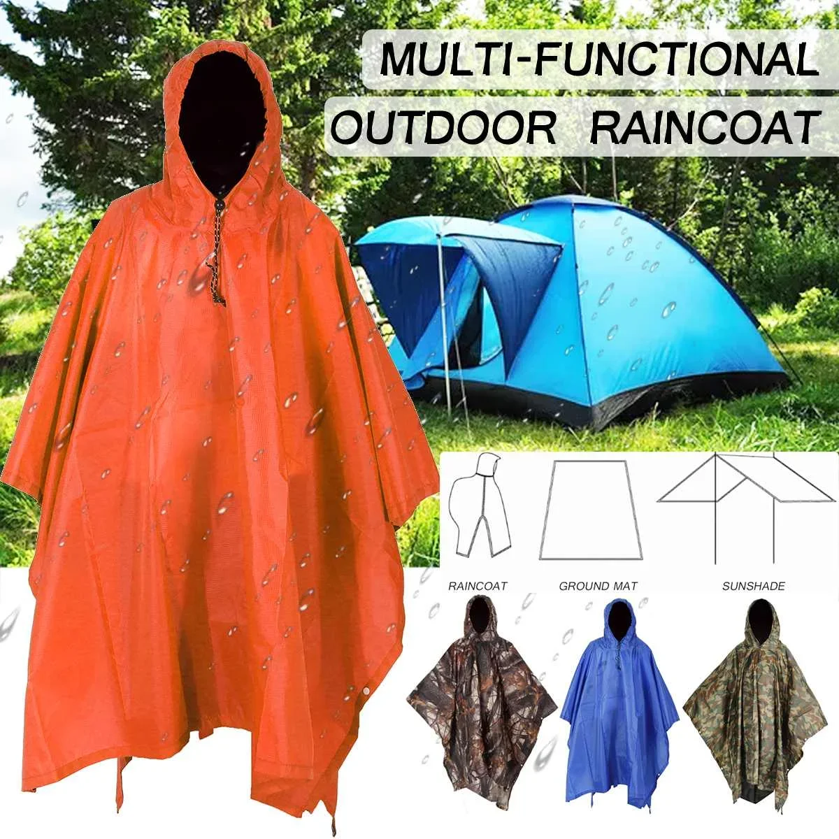 Portable Sunshade Camping Tarp - đánh giá và giá Rain Cover Backpack