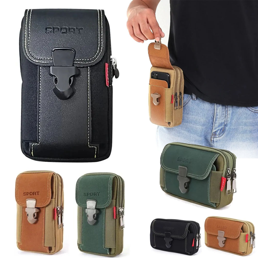 Unisex Belt Pouch Mobile Phone - đánh giá và giá Canvas Backpack Casual