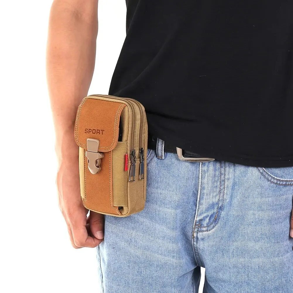 Unisex Belt Pouch Mobile Phone - đánh giá và giá Canvas Backpack Casual