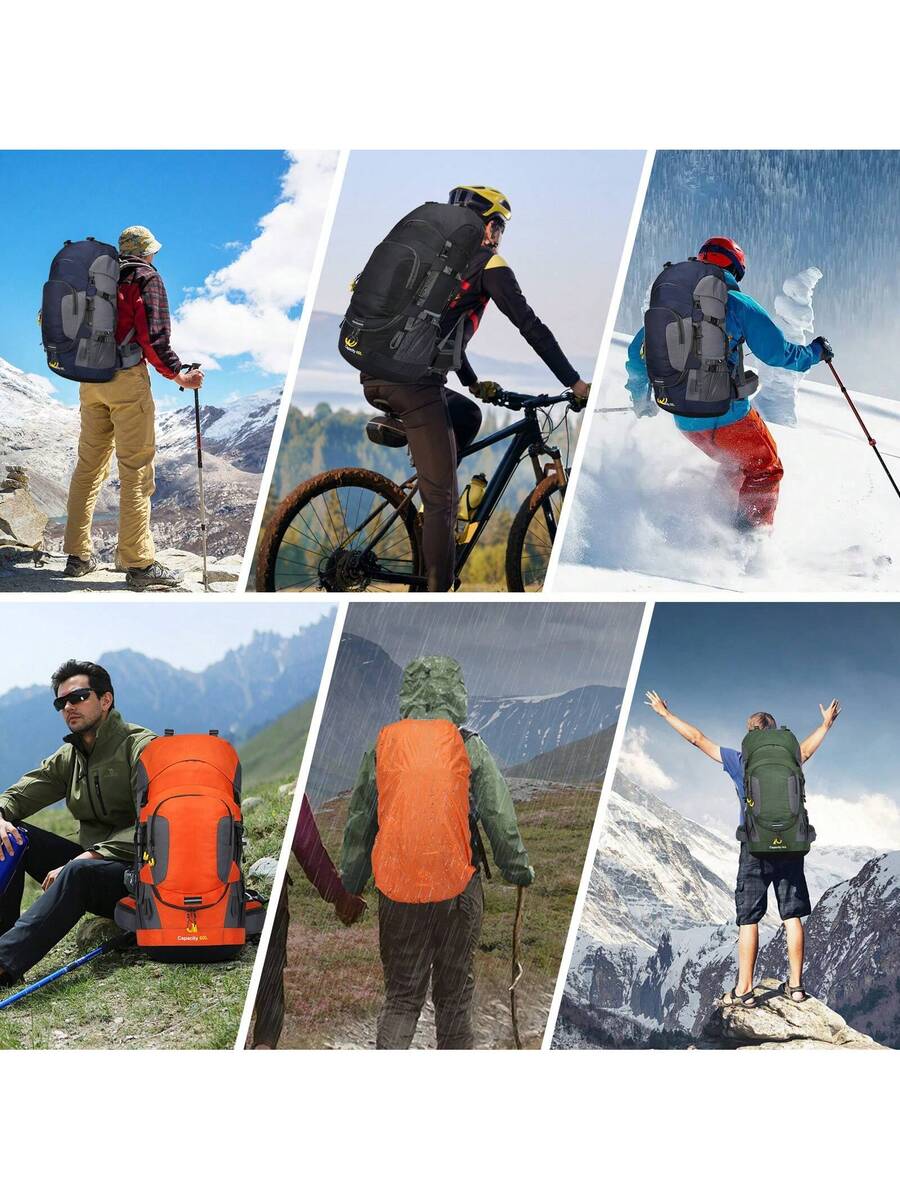60L Waterproof Oxford Backpack - đánh giá và giá Hiking Backpack Waterproof