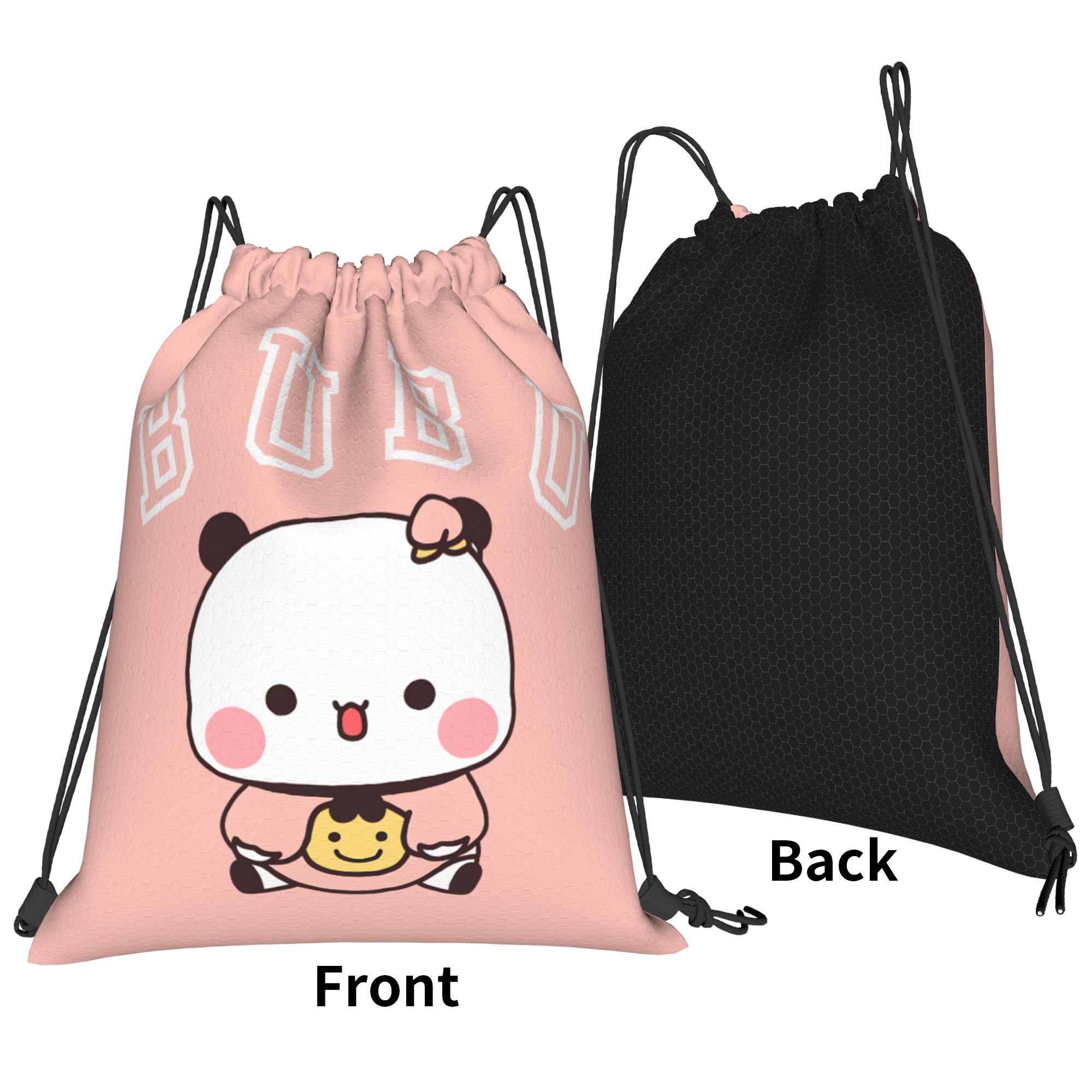 Bubu Dudu Cute Bear Drawstring - đánh giá và giá Drawstring Gym Bag
