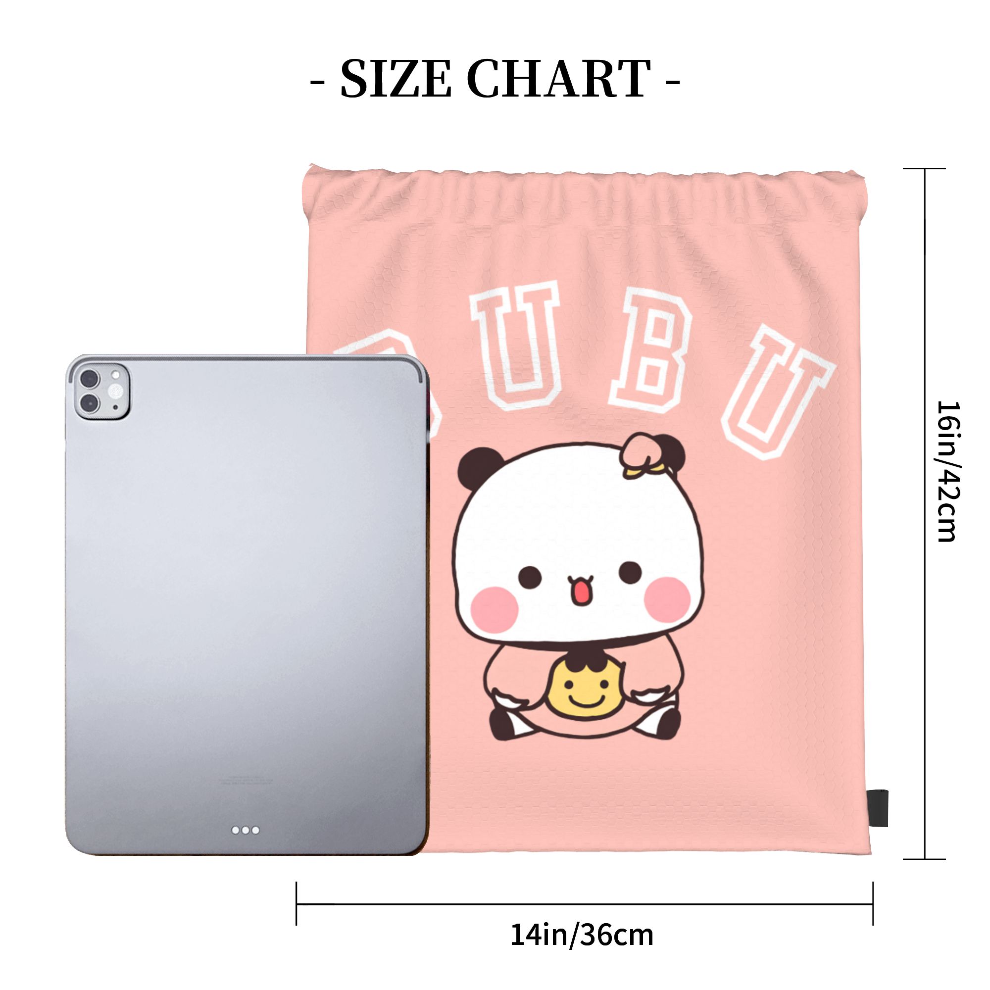 Bubu Dudu Cute Bear Drawstring - đánh giá và giá Drawstring Gym Bag