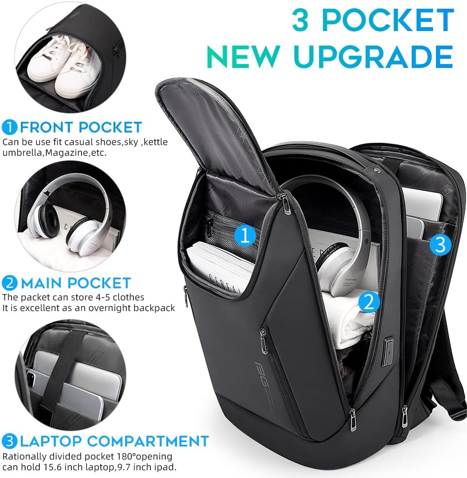 Waterproof Business Backpack w - đánh giá và giá Laptop Backpack 15.6
